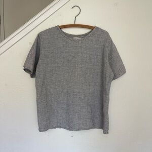 Vintage FLAX striped linen top